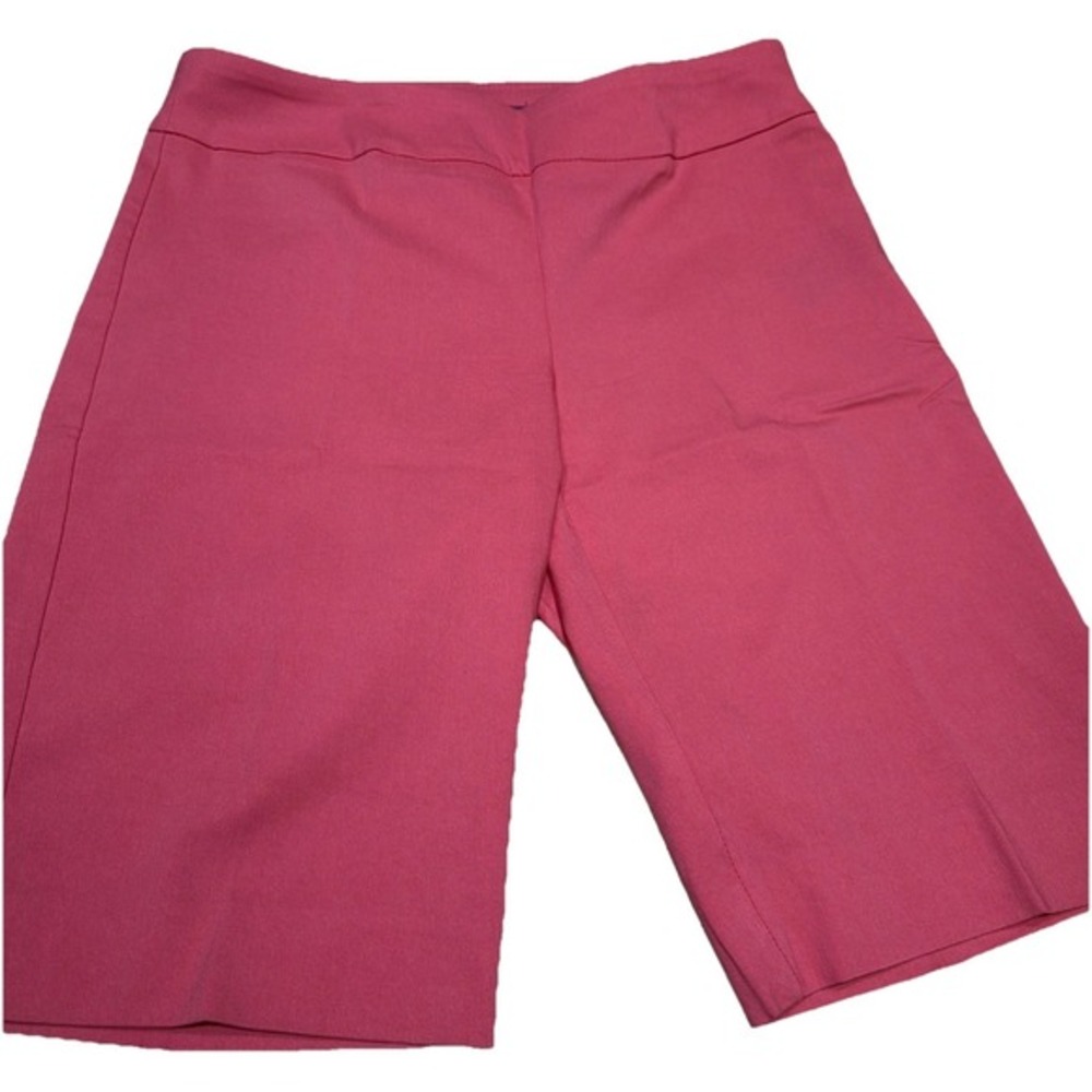 Eight Clovers Women's Bermuda Shorts Size 10 Stretch Pink ‎      5067